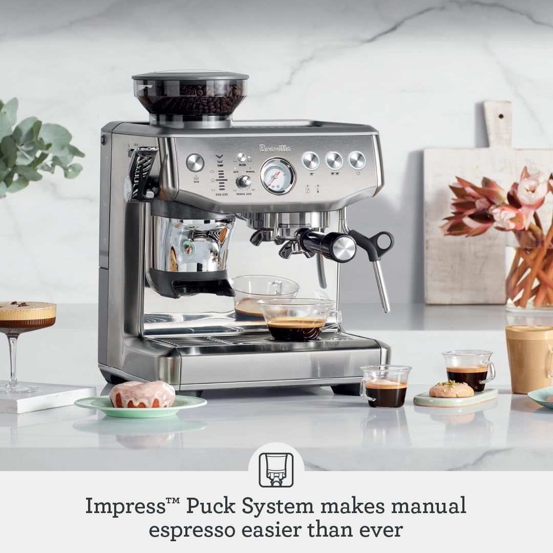 image:imageBreville Barista Express Impress Espresso Machine BES876BTR Black TruffleBlack Stainless Steel