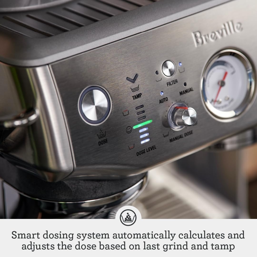image:imageBreville Barista Express Impress Espresso Machine BES876BTR Black TruffleBrushed Stainless Steel