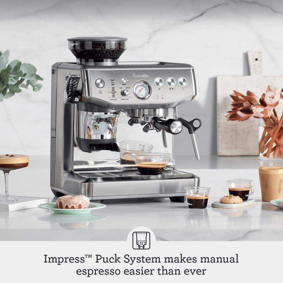 image:imageBreville Barista Express Impress Espresso Machine BES876BTR Black TruffleDamson Blue