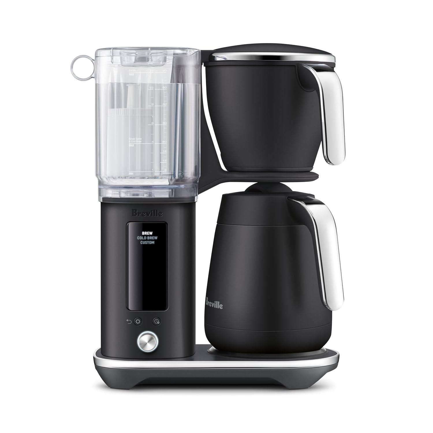 image:imageBreville Luxe Drip Coffee Machine BDC465BSS Brushed Stainless Steel Thermal CarafeBlack Truffle