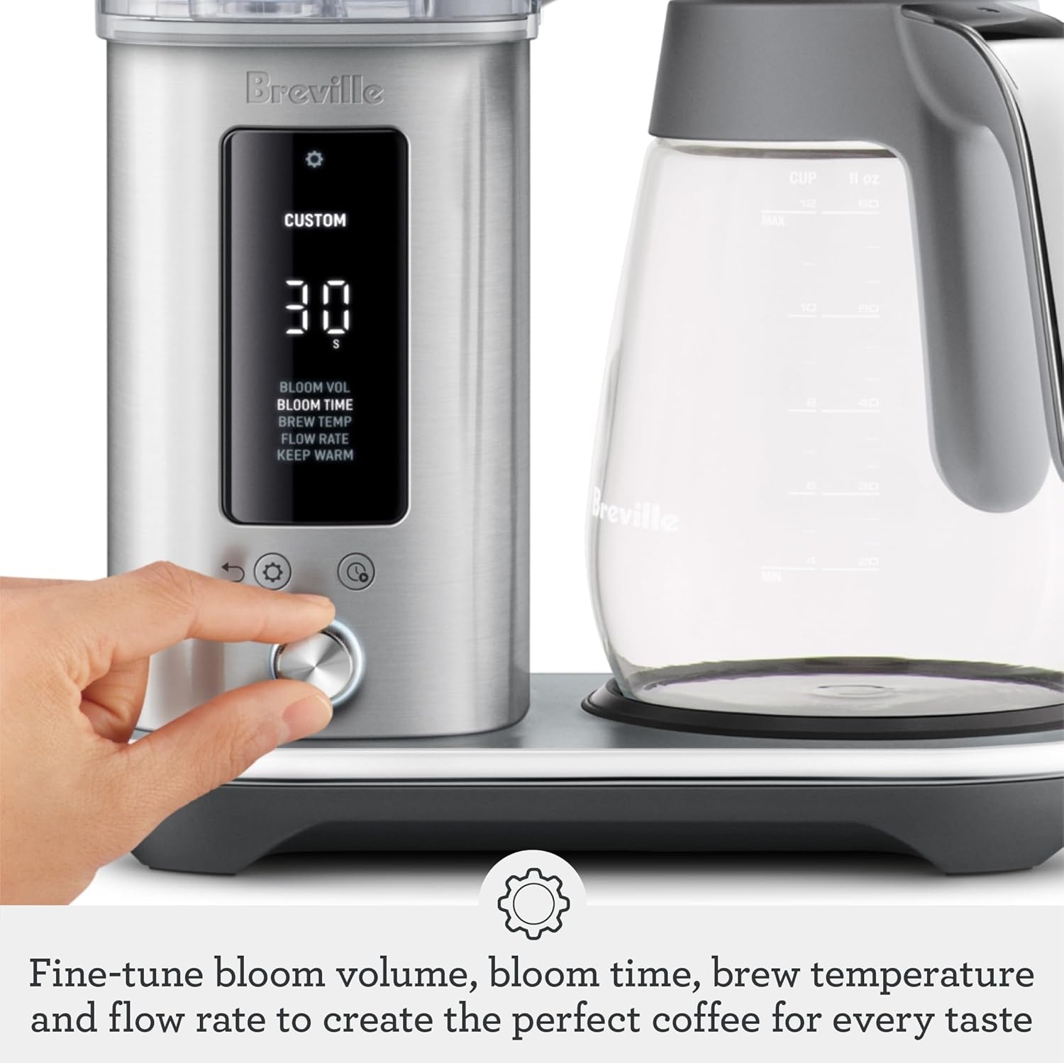 image:imageBreville Luxe Drip Coffee Machine BDC465BSS Brushed Stainless Steel Thermal CarafeDamson Blue