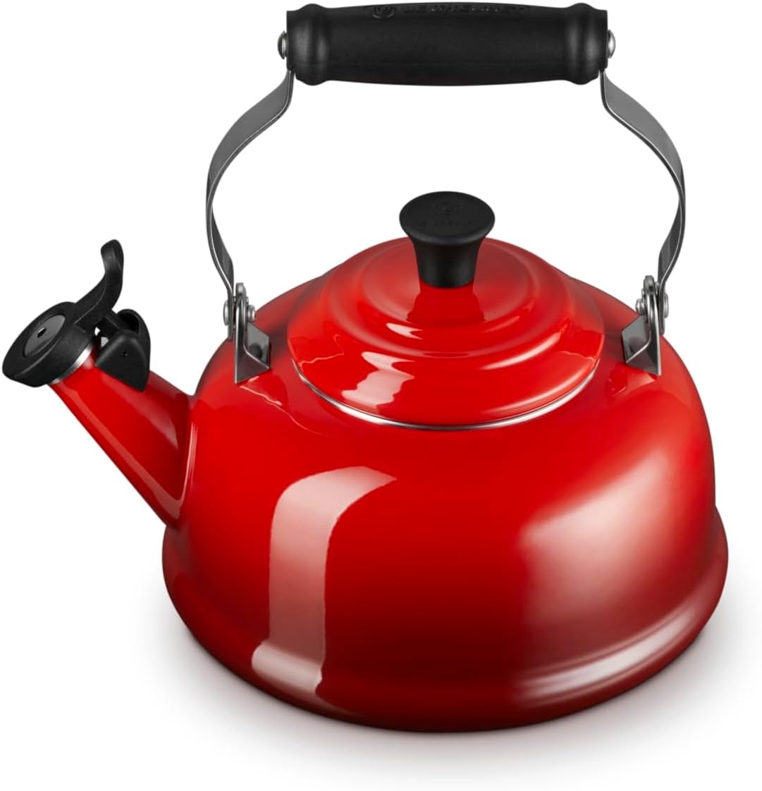 image:imageLe Creuset Enamel On Steel Whistling Tea Kettle 17 qt CeriseCerise