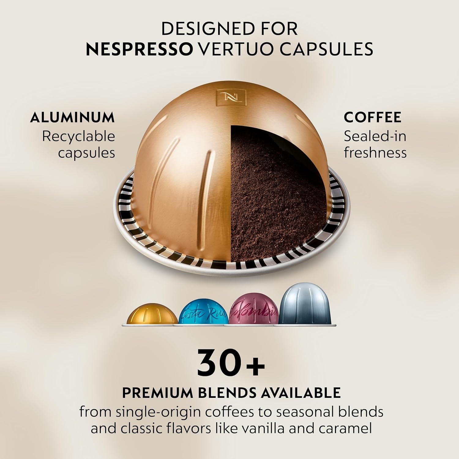 image:imageNespresso Vertuo Plus Deluxe Coffee and Espresso Maker by Breville Piano Black with Aeroccino Milk FrotherBlack