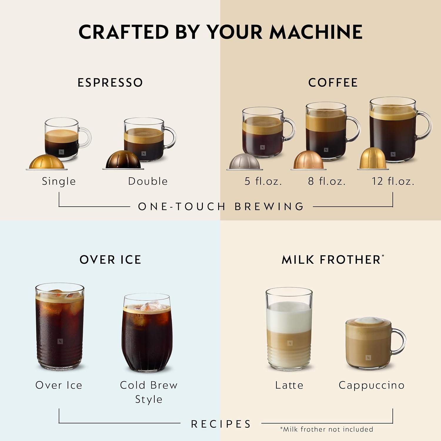 image:imageNespresso Vertuo Plus Deluxe Coffee and Espresso Maker by Breville Piano Black with Aeroccino Milk FrotherInk Black