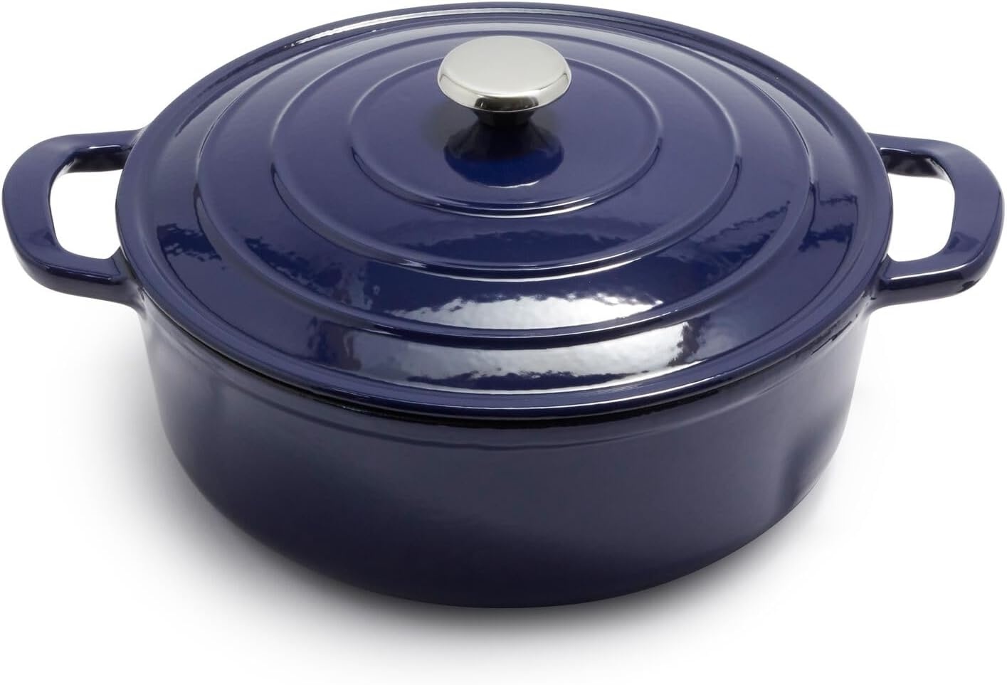 image:imageSur La Table 7Qt Enameled Cast Iron Dutch Oven With Lid for Braising Baking amp Deep Frying Induction Compatible Oven to 500F Seals in Moisture for Flavorful Results AlmondBlue