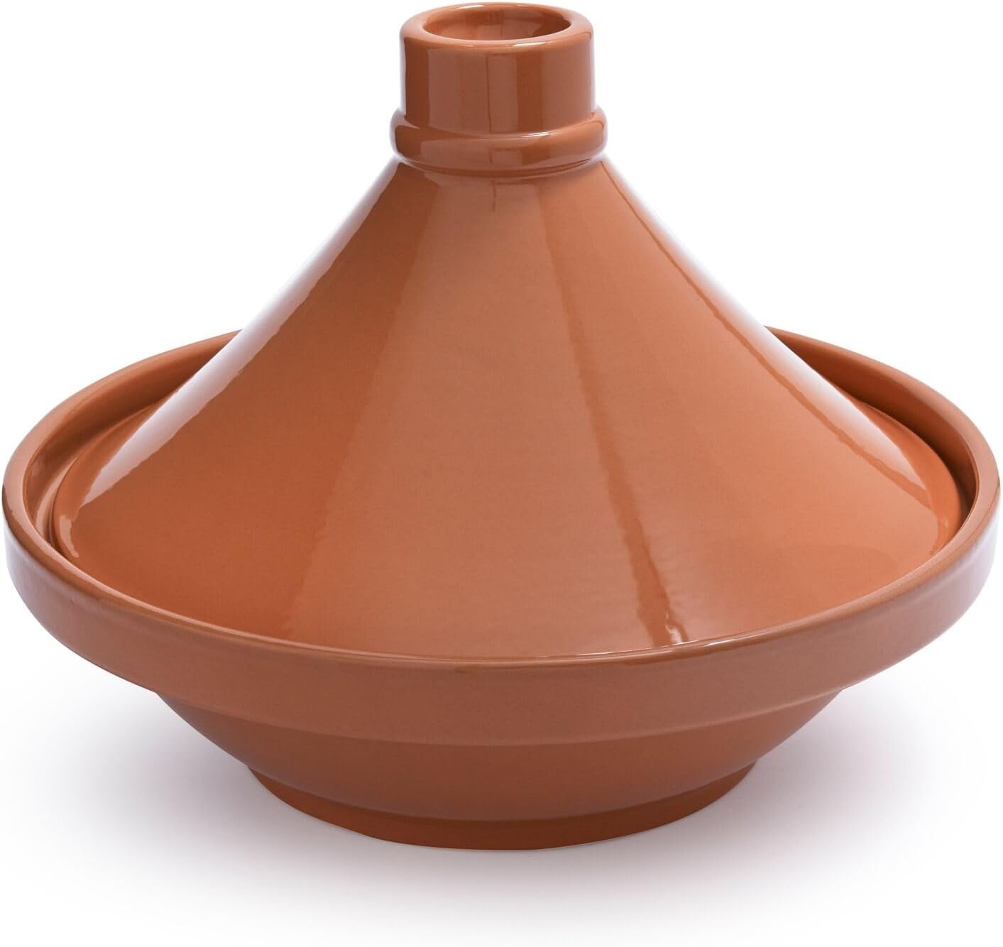 image:imageSur La Table 85 Glazed Moroccan Terra Cotta Ceramic Tagine Pot
