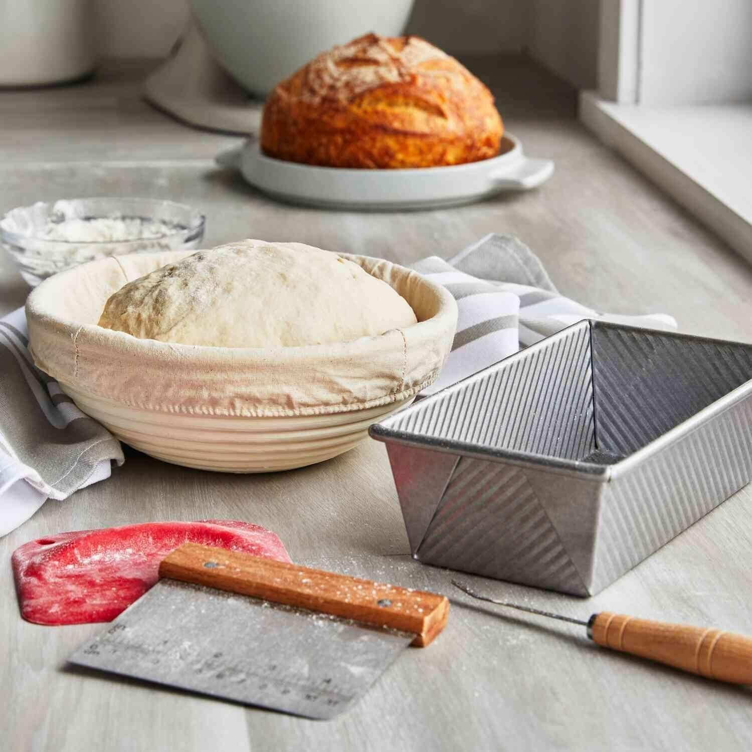 image:imageSur La Table Bread Making Kit Complete Artisan Baking Set with Proofing Basket Lame Bench Scraper and More