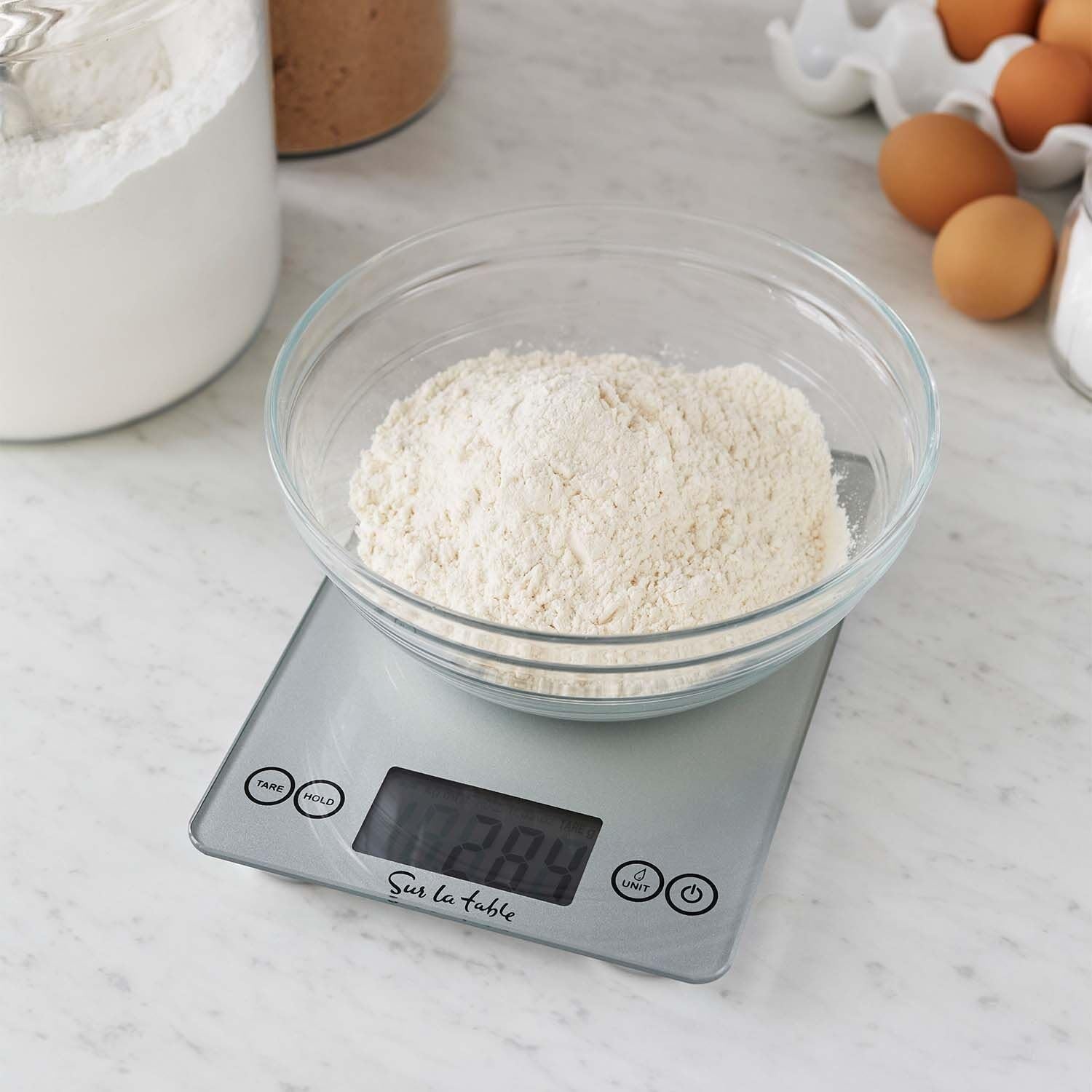 image:imageSur La Table Digital Kitchen Scale UltraSlim Food Scale with Tare Function LCD Display and Multiple Unit Modes 15 lb