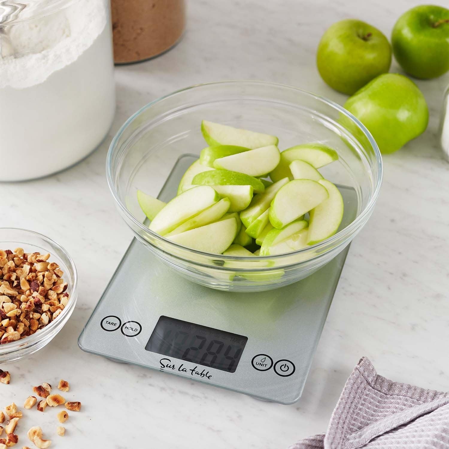 image:imageSur La Table Digital Kitchen Scale UltraSlim Food Scale with Tare Function LCD Display and Multiple Unit Modes 15 lb