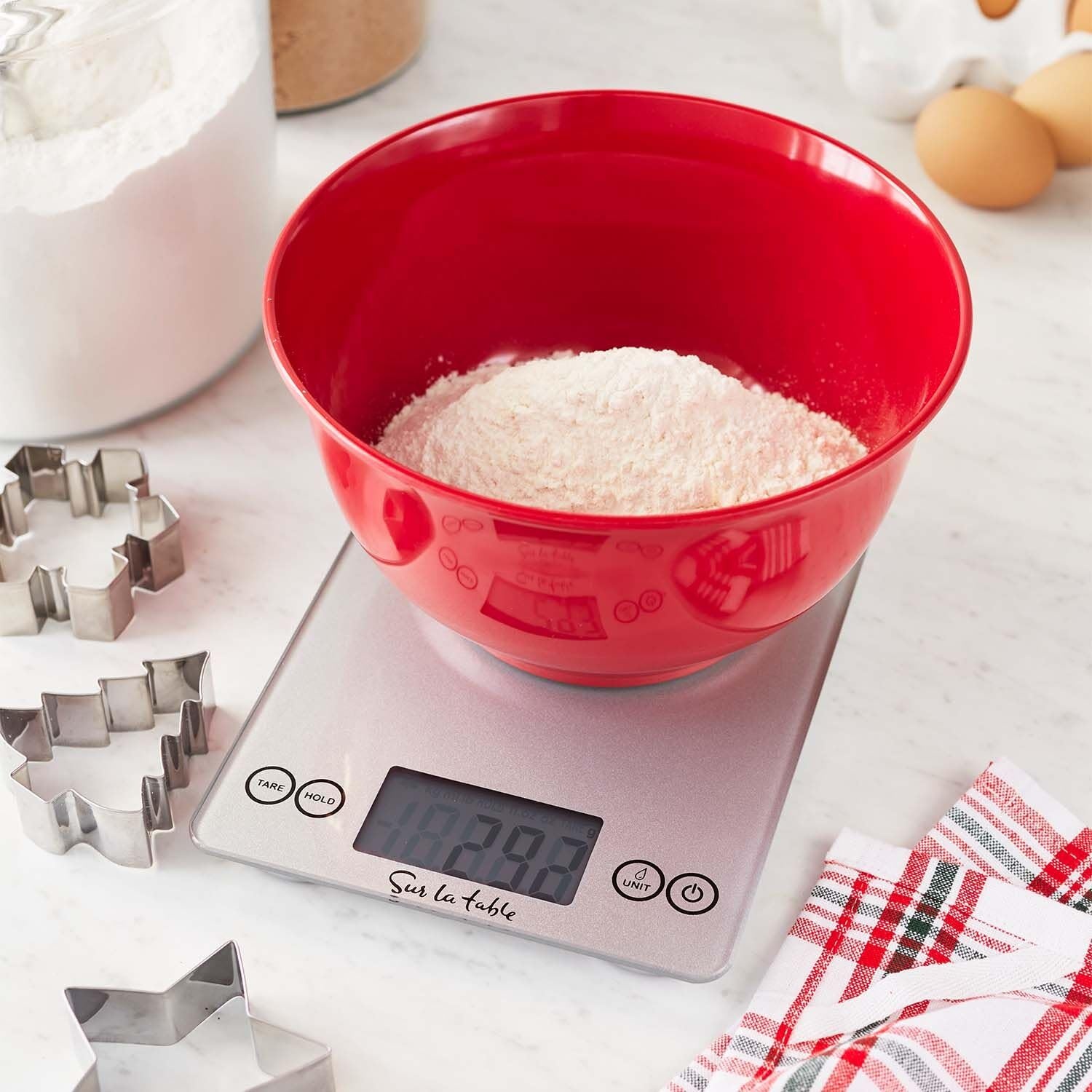 image:imageSur La Table Digital Kitchen Scale UltraSlim Food Scale with Tare Function LCD Display and Multiple Unit Modes 15 lb
