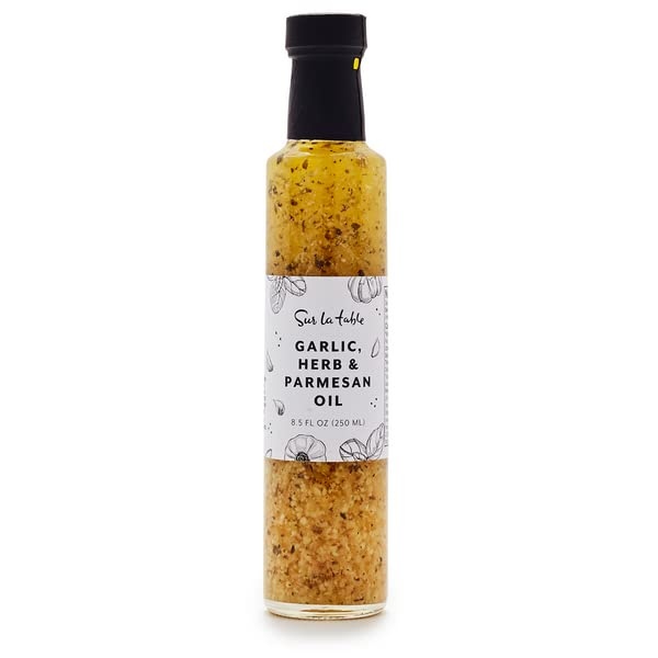 image:imageSur La Table Garlic Herb amp Parmesan Infused Olive Oil 85 fl oz Bottle with Zesty Garlic Bright Herbs amp Bold Cheese Flavor Perfect for Sauting Drizzling Dipping amp Vinaigrettes