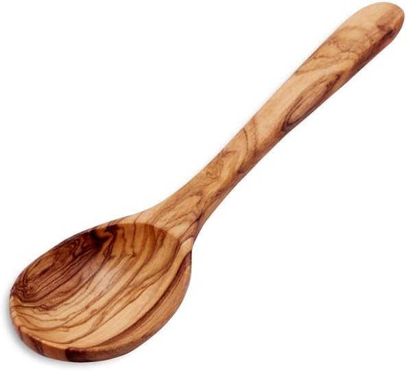 image:imageSur La Table Italian Olivewood Spoon Handcrafted in Italy from Natural Olivewood with Unique Grain for Stirring and Serving 8 in