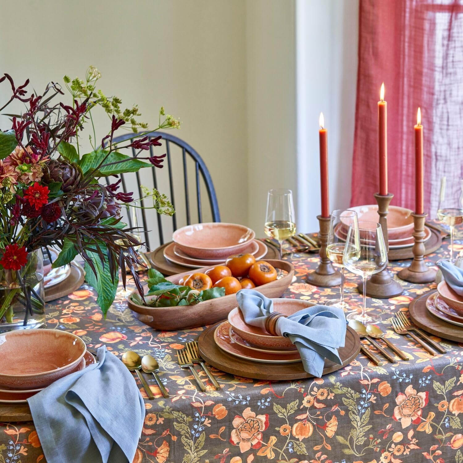 image:imageSur La Table Mango Wood Taper Candle Holders Brown