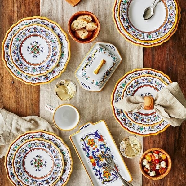 image:imageSur La Table Nova Deruta HandPainted Ceramic Mug 16 oz Colorful Italian Coffee amp Tea Cup RenaissanceInspired Design Made in Italy