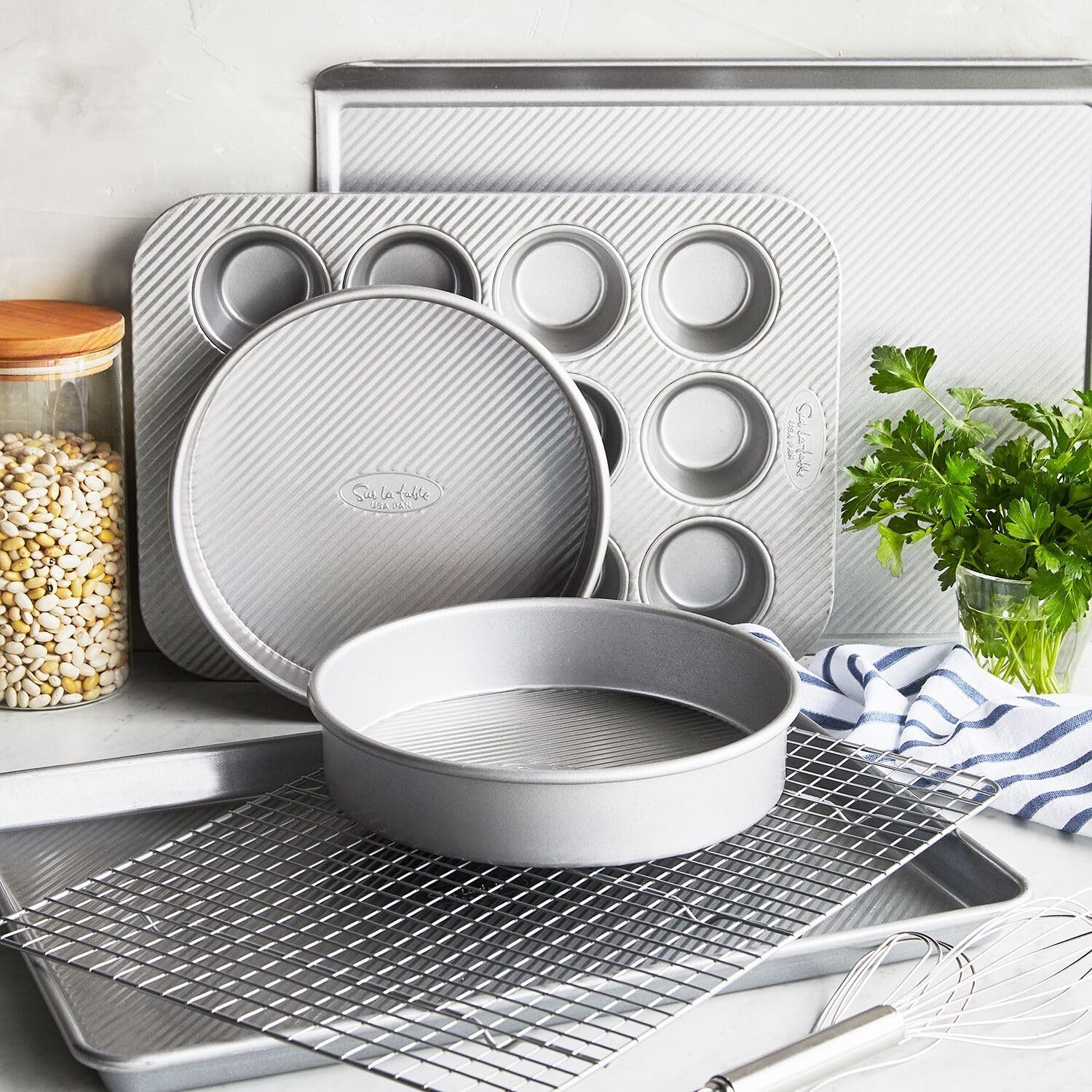 image:imageSur La Table Platinum Pro Bakeware Set of 6 Gray