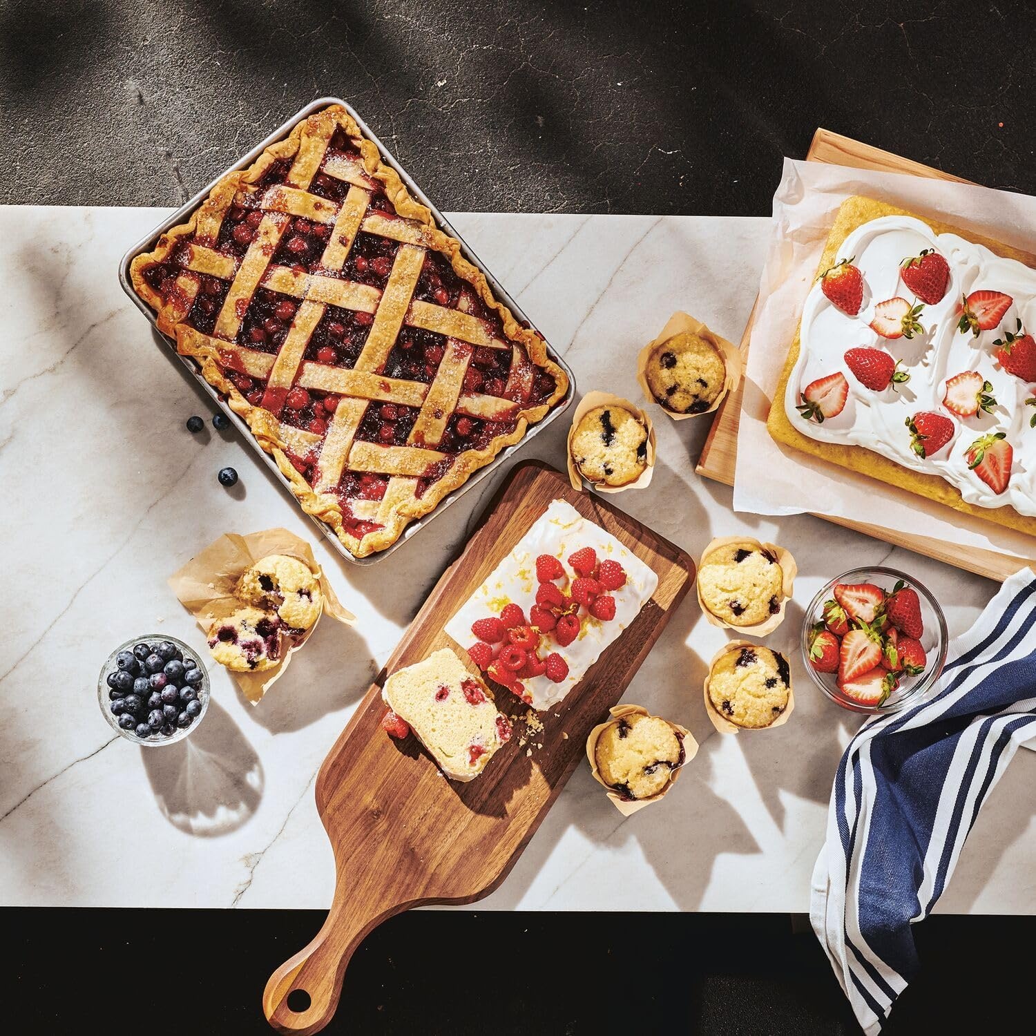 image:imageSur La Table Platinum Pro Half Sheet Pan 1725 x 1225 CommercialGrade Aluminized Steel Made in USA
