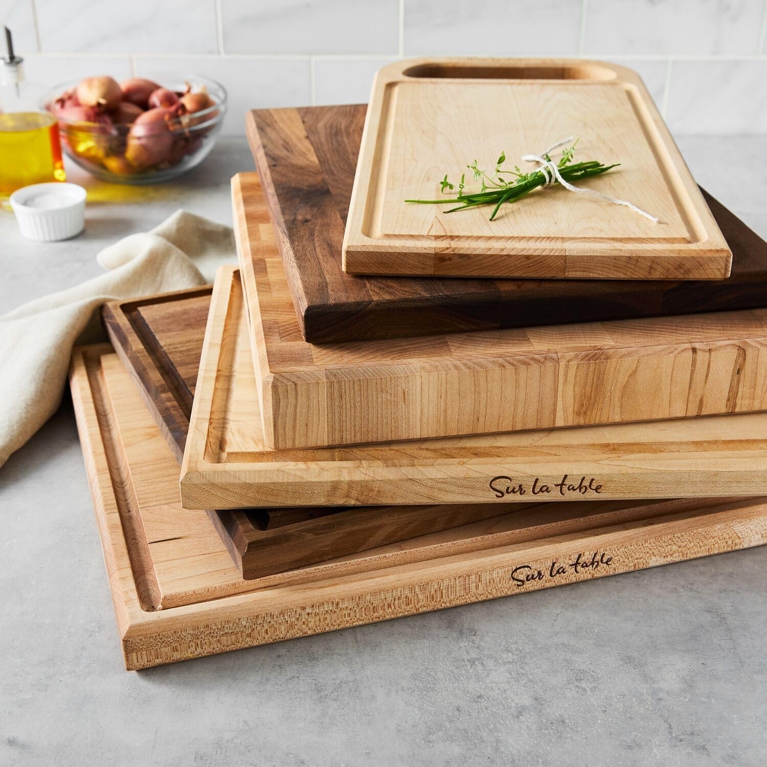 image:imageSur La Table Reversible Cutting Boards 20 x 14 WalnutMaple