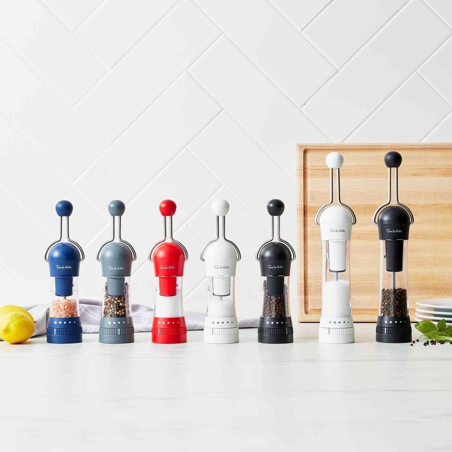 image:imageSur La Table Spice XL Ratchet Mill Grinder with 5 Adjustable Coarse settings 34 cup Capacity WhiteWhite