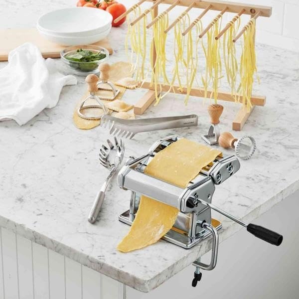 image:imageSur La Table Stainless Steel Pasta Tongs 10 Serving Utensil with Interlocking Teeth for Spaghetti Linguine amp More Durable amp Easy to Use for Precise Noodle Gripping