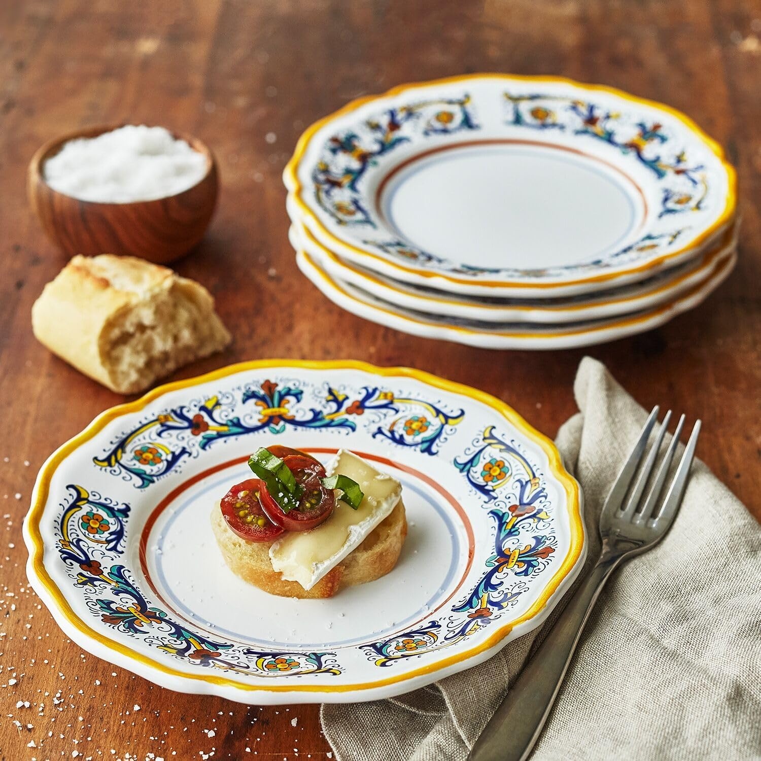 image:imageSur La Table White Pasta Bowl WideRim Stoneware for Hearty Servings Salads Grain Bowls and Soup Service