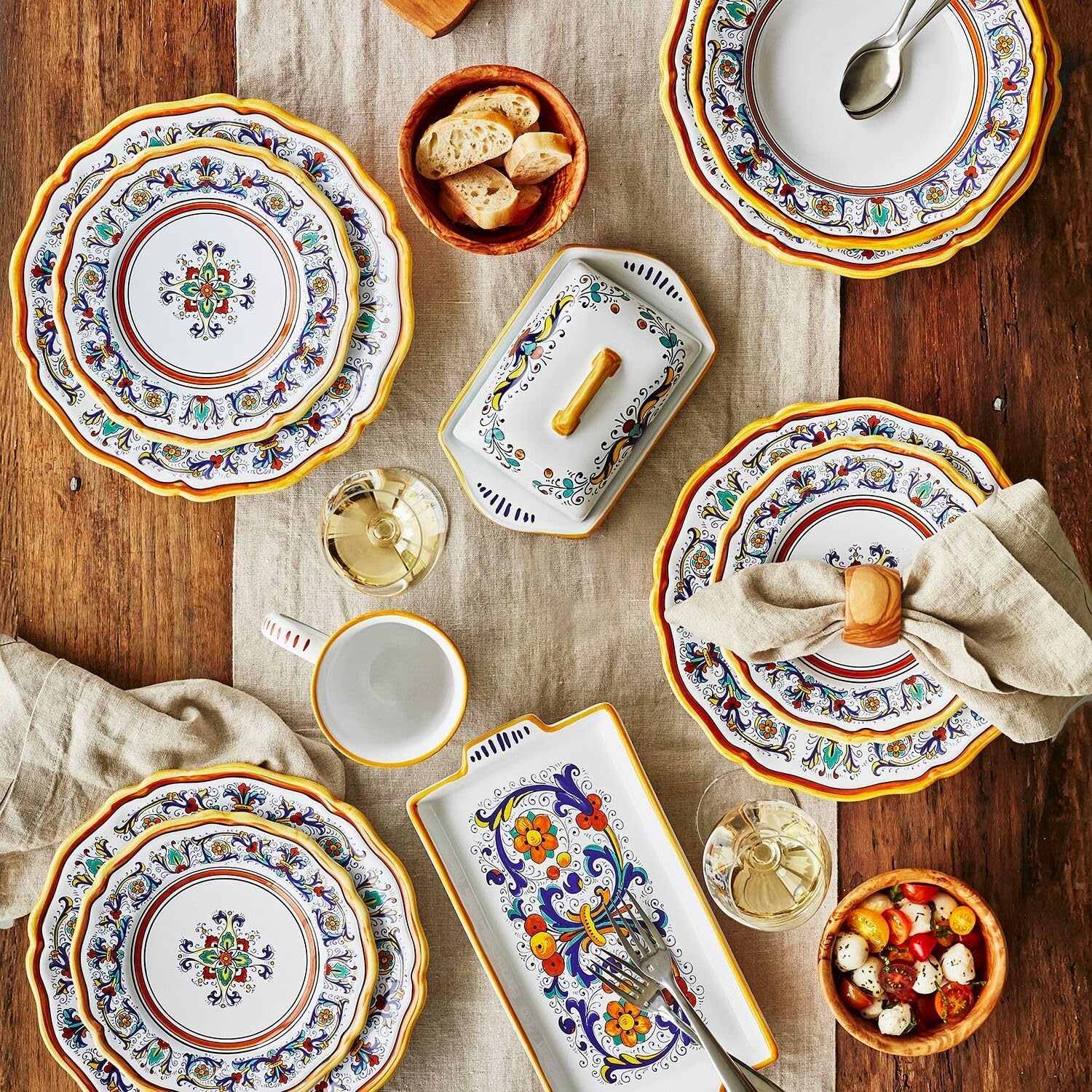 image:imageSur La Table White Pasta Bowl WideRim Stoneware for Hearty Servings Salads Grain Bowls and Soup Service