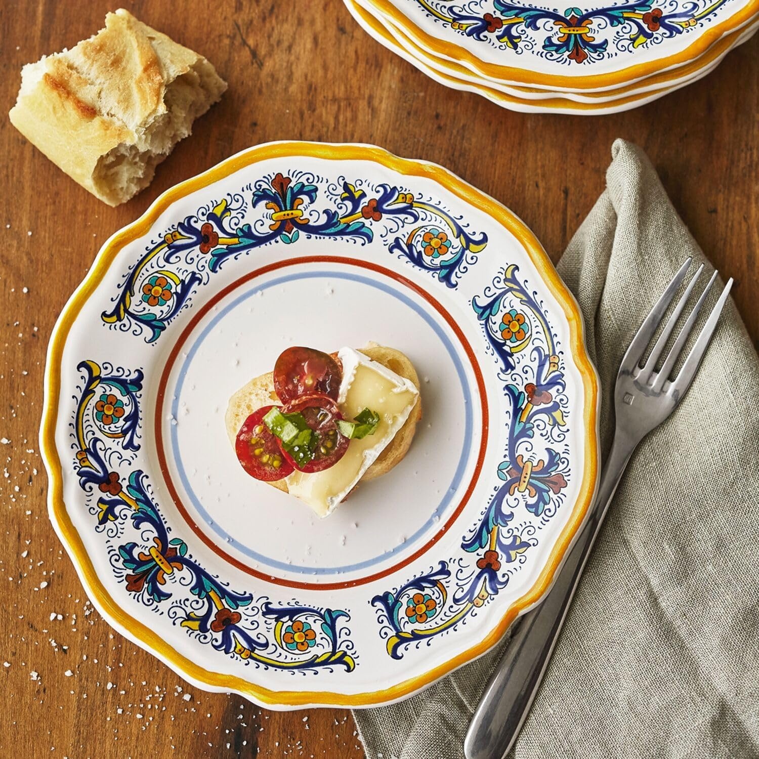 image:imageSur La Table White Pasta Bowl WideRim Stoneware for Hearty Servings Salads Grain Bowls and Soup Service
