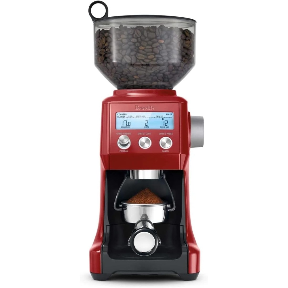 image:imageBreville BCG820BTR Smart Grinder Pro for Coffee and Espresso Black TruffleCranberry Red