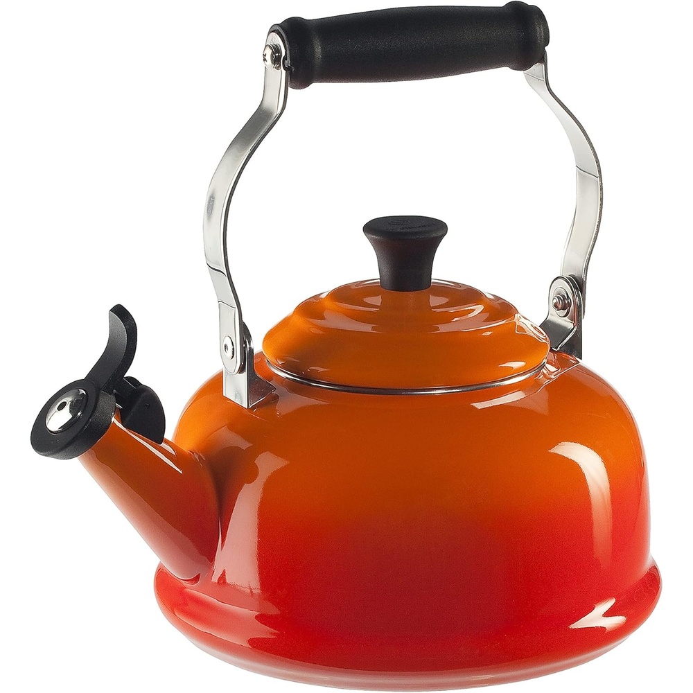 image:imageLe Creuset Enamel On Steel Whistling Tea Kettle 17 qt CeriseFlame