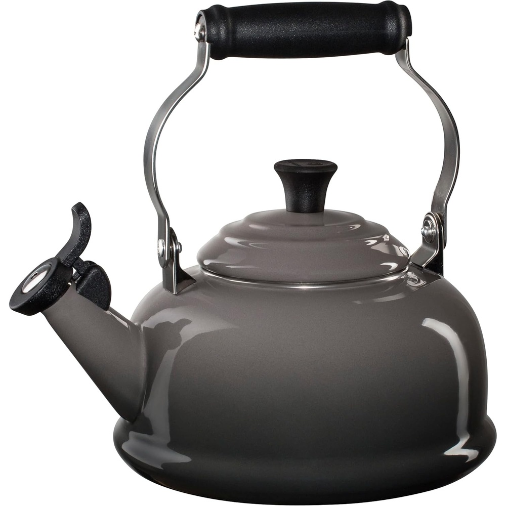 image:imageLe Creuset Enamel On Steel Whistling Tea Kettle 17 qt CeriseOyster