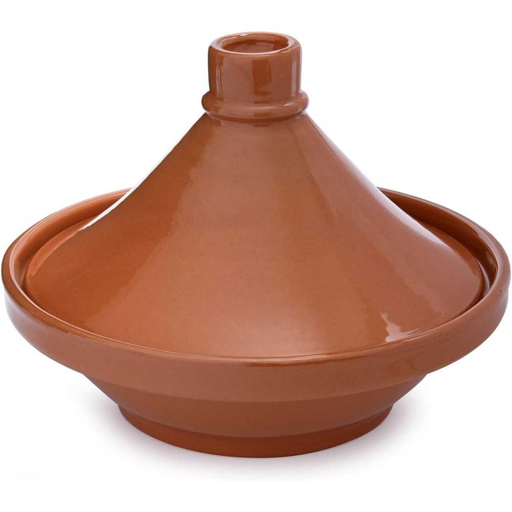 image:imageSur La Table 85 Glazed Moroccan Terra Cotta Ceramic Tagine Pot