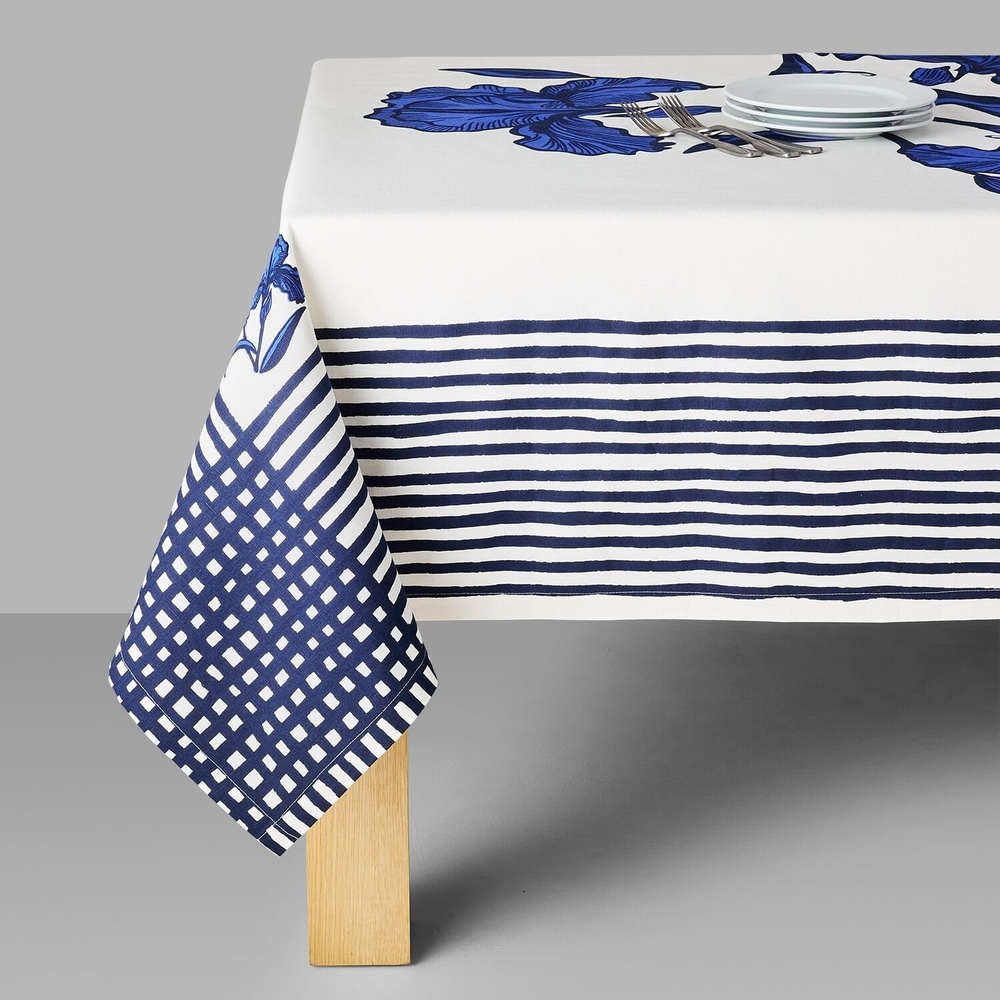 image:imageSur La Table Mariana Velsquez x Iris Tablecloth 70 x 120 Blue