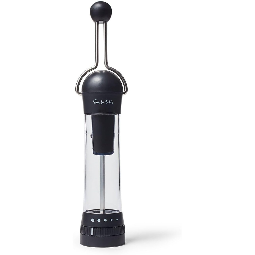 image:imageSur La Table Spice XL Ratchet Mill Grinder with 5 Adjustable Coarse settings 34 cup Capacity WhiteBlack