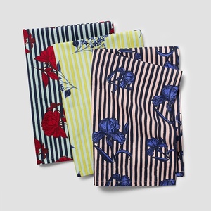 image:imageMariana Velsquez x Sur La Table Assorted Floral Stripe Towels Set of 3 Multi