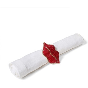 image:imageMariana Velsquez x Sur La Table Beaded Lip Napkin Ring Red