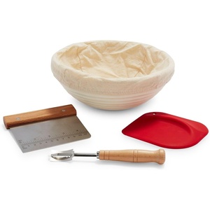 image:imageSur La Table Bread Making Kit Complete Artisan Baking Set with Proofing Basket Lame Bench Scraper and More