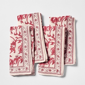 image:imageSur La Table Floral Blossom Napkins Set of 4 GreenBerry