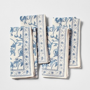 image:imageSur La Table Floral Blossom Napkins Set of 4 GreenBlue
