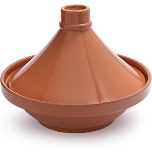 image:imageSur La Table Glazed Terra Cotta Tagine Brown Handmade Ceramic Pot with Conical Lid for Moroccan Meals