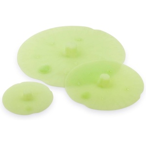 image:imageSur La Table Lilly Pad Silicone Suction Lid Set 3Piece Airtight Silicone Covers for Bowls Pots and Cans in Multiple Sizes Set of 3