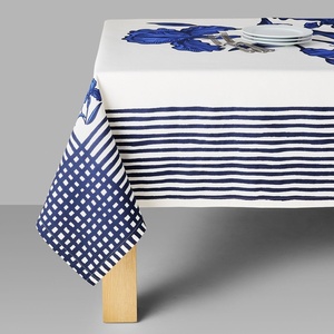 image:imageSur La Table Mariana Velsquez x Iris Tablecloth 70 x 120 Blue