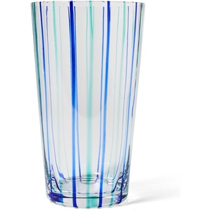 image:imageSur La Table Mariana Velsquez x Striped Highball Glass Blue