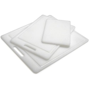 image:imageSur La Table Polypropylene Cutting Board Set 3Piece Reversible Boards with Juice Grooves CutOut Handles and Dishwasher Construction Set of 3