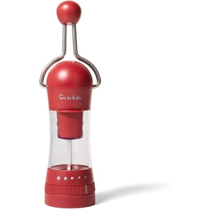image:imageSur La Table Ratchet Mill Dark Red Ceramic Stone Grinder for Pepper Salt and Spices with Adjustable CoarsenessDark Red