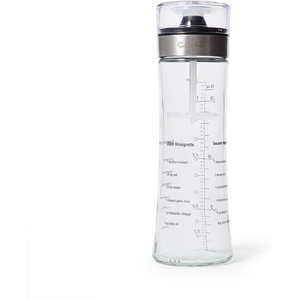 image:imageSur La Table Salad Dressing Shaker  18 oz Glass Bottle with Emulsifying Wand Measurement Markings amp BuiltIn Recipes  Mix Vinaigrettes amp Caesar Dressings Easily