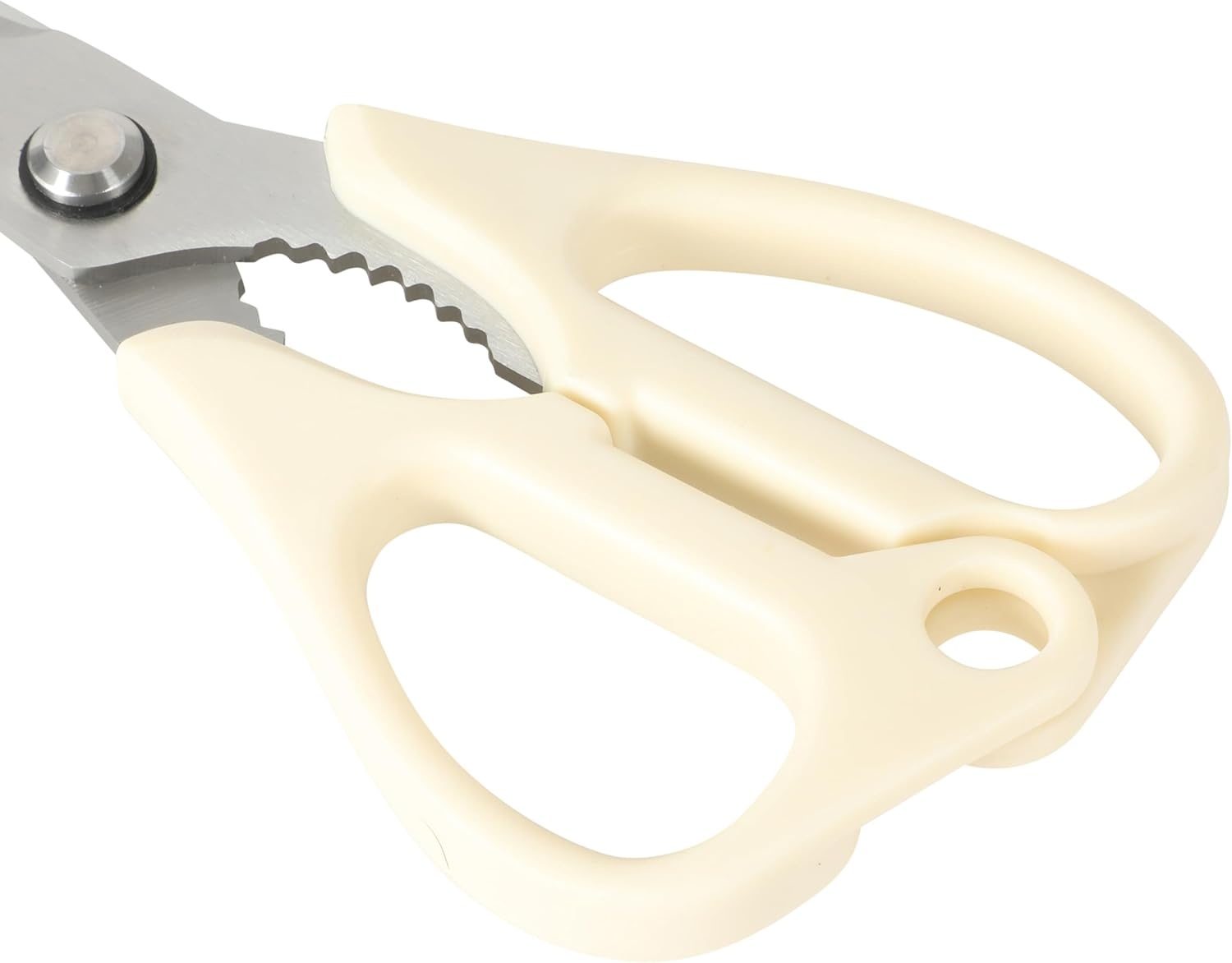 image:imageSur La Table Kitchen Essential Kitchen Scissors with Stainless Steel Blades AllPurpose Shears with Comfortable White Handles for Food Prep Cutting amp Everyday Use