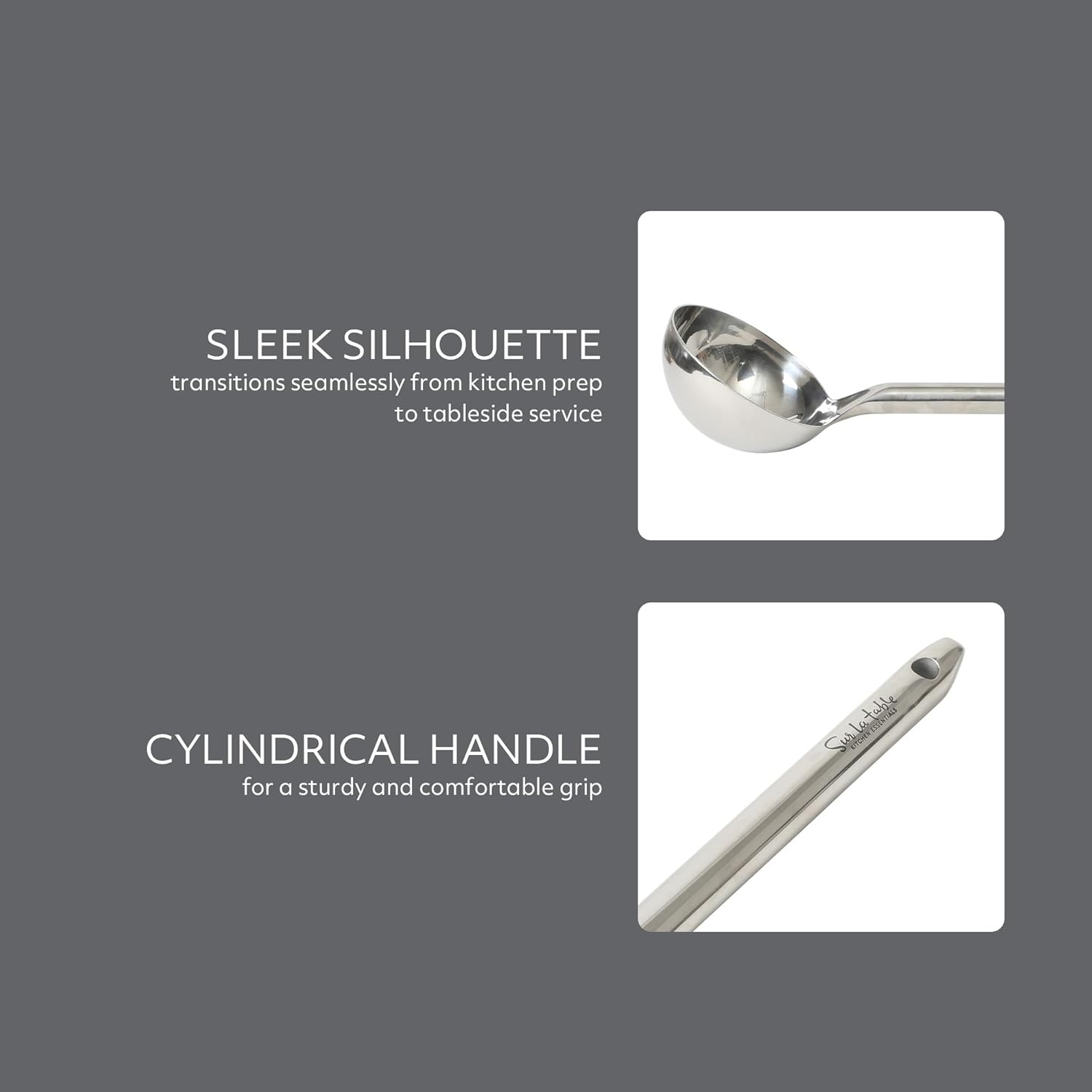 image:imageSur La Table Kitchen Essential Steelhaus Stainless Steel Kitchen SpoonSteelhaus Stainless Steel