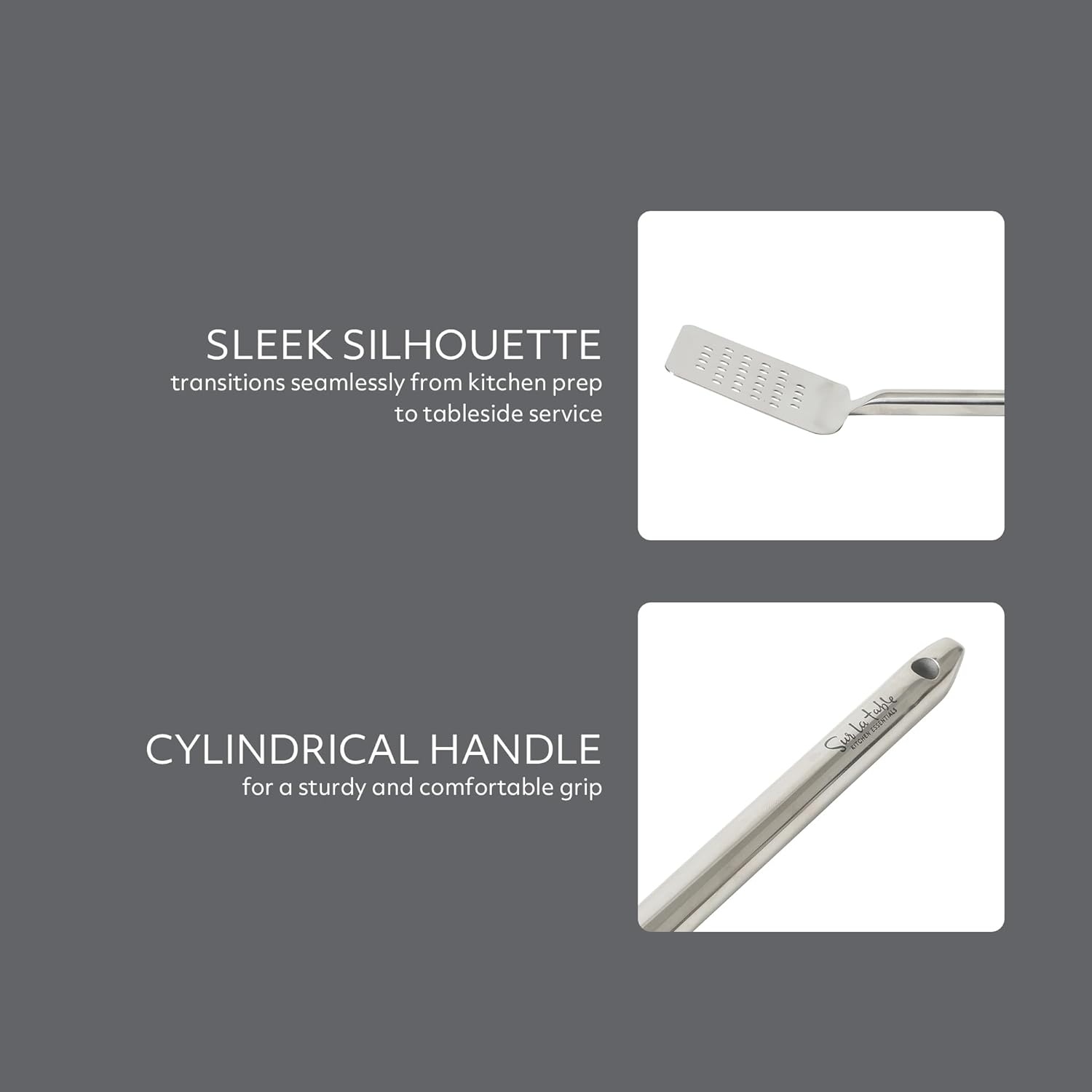 image:imageSur La Table Kitchen Essential Steelhaus Stainless Steel Kitchen SpoonSteelhaus Stainless Steel