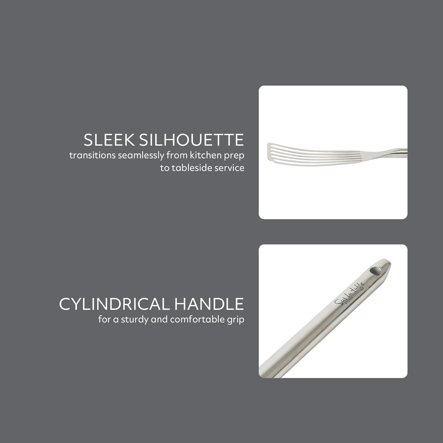 image:imageSur La Table Kitchen Essential Steelhaus Stainless Steel Kitchen SpoonSteelhaus Stainless Steel