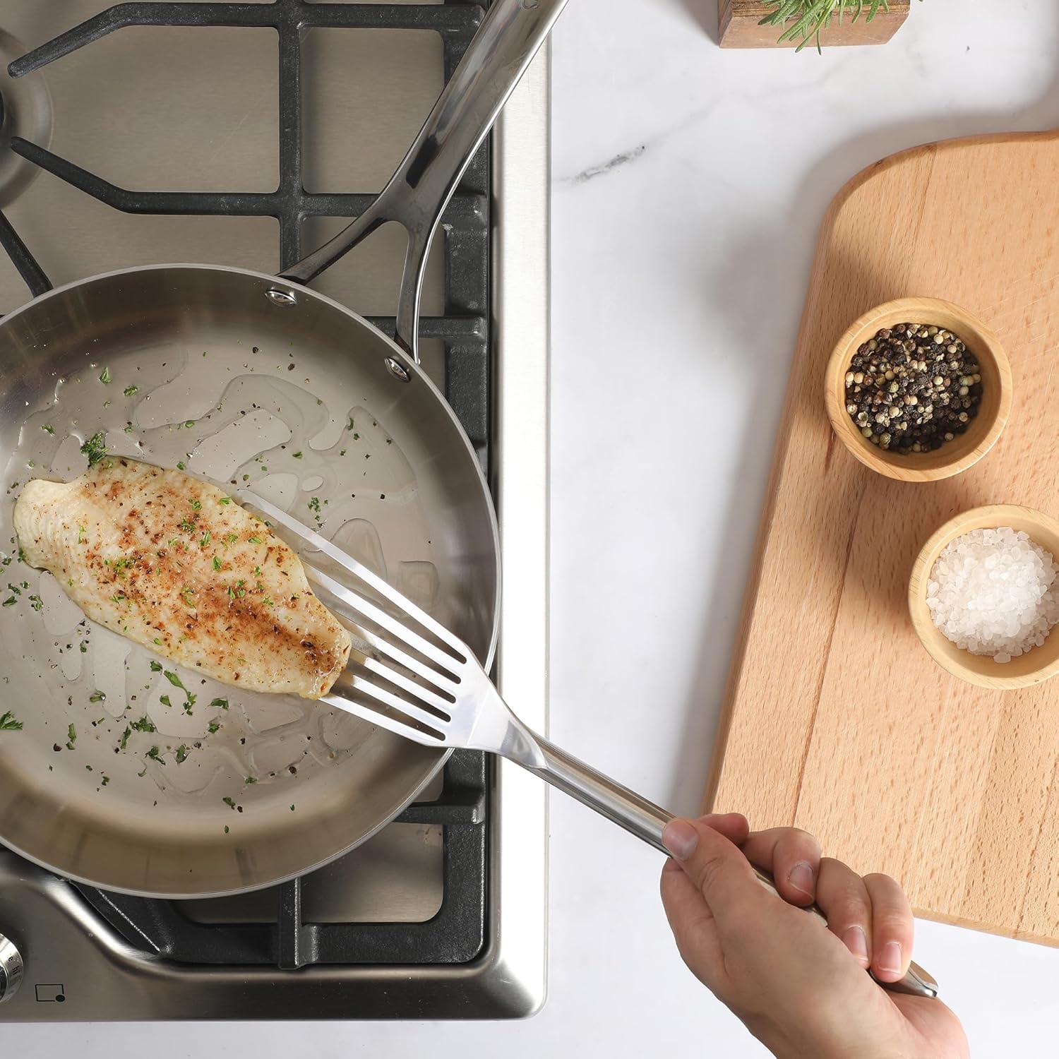image:imageSur La Table Kitchen Essential Steelhaus Stainless Steel Kitchen SpoonSteelhaus Stainless Steel