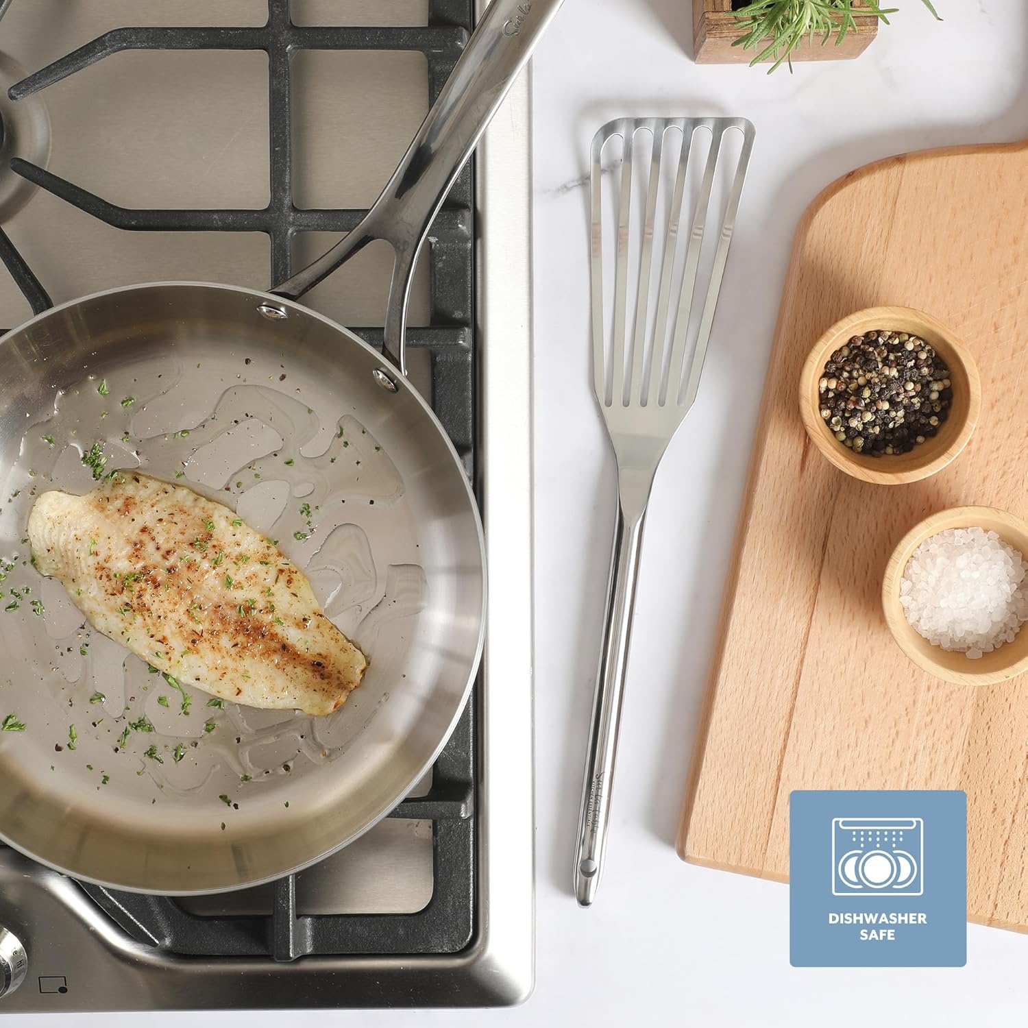 image:imageSur La Table Kitchen Essential Steelhaus Stainless Steel Kitchen SpoonSteelhaus Stainless Steel
